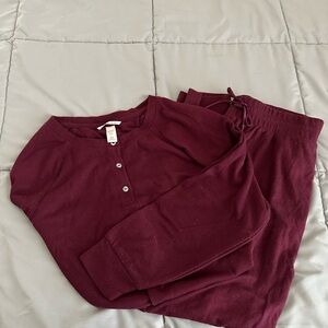 Victoria's Secret Deep Red Lounge Set